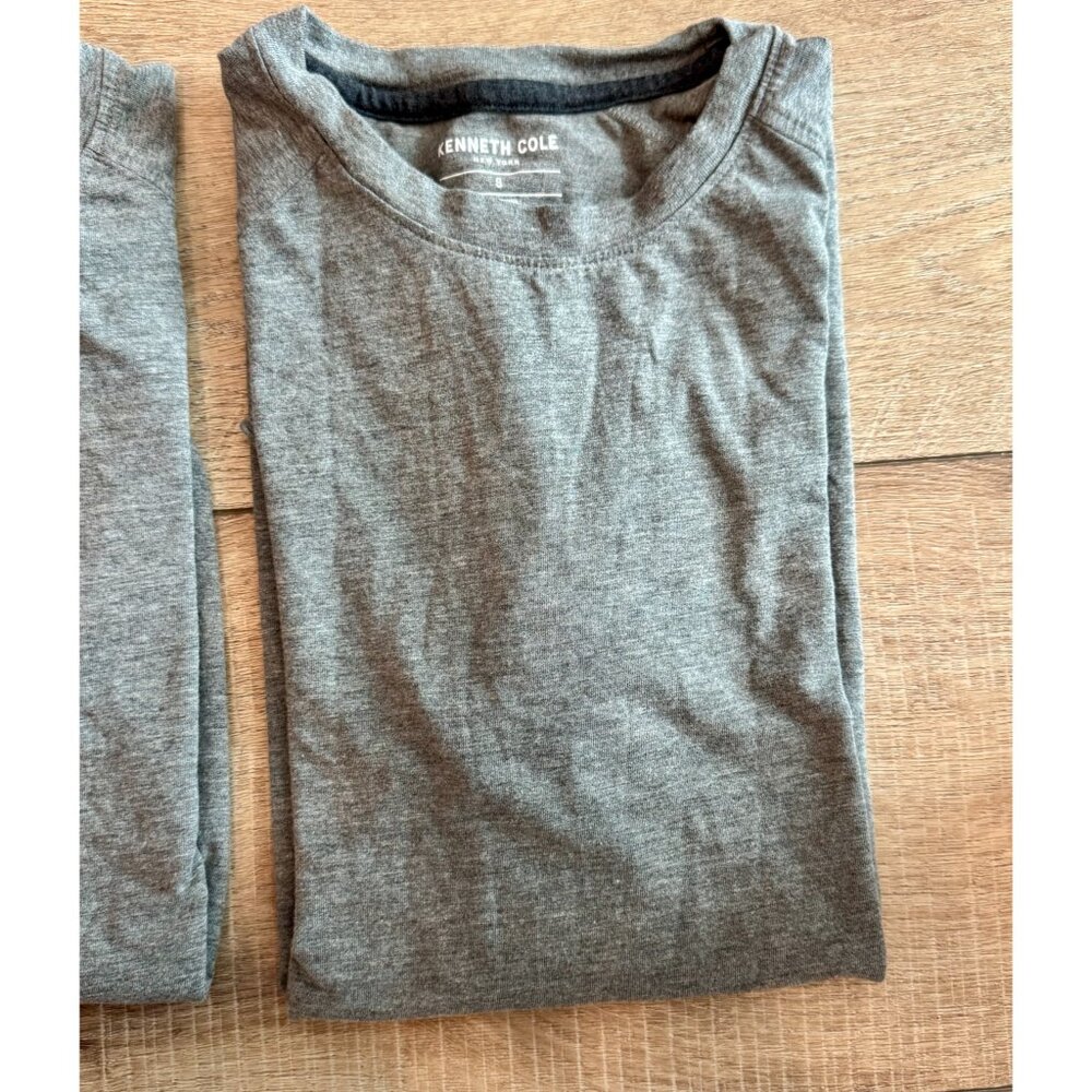 Kenneth Cole Men’s Cotton Tee (Size S, Ash Grey/Heathered)